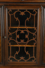 Load image into Gallery viewer, Jacobean Revival Walnut China Cabinet Display Cabinet with Carved Glass Door - Online Only