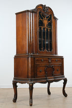 Load image into Gallery viewer, Union Furniture Co Rockford Mahogany China Cabinet Display Hutch Queen Anne Style