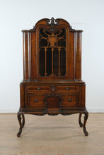 Load image into Gallery viewer, Union Furniture Co Rockford Mahogany China Cabinet Display Hutch Queen Anne Style