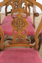 Load image into Gallery viewer, Antique Renaissance Revival Dining Set Circa 1910–1925 with 6 Chairs and Leaves