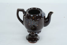 Load image into Gallery viewer, Hand-Decorated Japanese Ceramic Teapot with Lid – Floral Motif