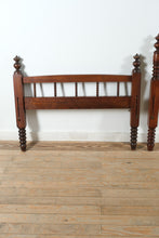 Load image into Gallery viewer, Antique Jenny Lind Twin Bed with New Metal Rails
