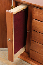 Load image into Gallery viewer, Wood Jewelry Armoire Chest Tabletop Organizer with Drawers and Necklace Doors