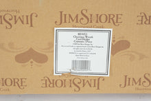 Load image into Gallery viewer, Jim Shore Heartwood Creek Christmas Wreath Card Holder Bird Pears Enesco 4014453