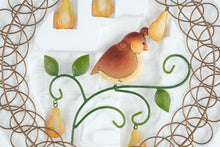 Load image into Gallery viewer, Jim Shore Heartwood Creek Christmas Wreath Card Holder Bird Pears Enesco 4014453