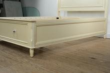 Load image into Gallery viewer, Jofran Full Size Storage Bed Cream Painted Wood Panel Headboard with Drawer