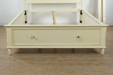 Load image into Gallery viewer, Jofran Full Size Storage Bed Cream Painted Wood Panel Headboard with Drawer
