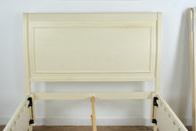 Load image into Gallery viewer, Jofran Full Size Storage Bed Cream Painted Wood Panel Headboard with Drawer