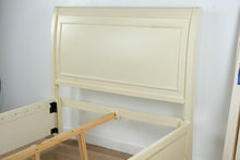 Load image into Gallery viewer, Jofran Full Size Storage Bed Cream Painted Wood Panel Headboard with Drawer