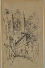 Load image into Gallery viewer, John Taylor Arms The Rose Beauvais 1925 Original Etching French Church Series