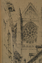 Load image into Gallery viewer, John Taylor Arms The Rose Beauvais 1925 Original Etching French Church Series
