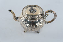 Load image into Gallery viewer, John Turton Sheffield Hand Chased Silver Plate Teapot 788 Vintage