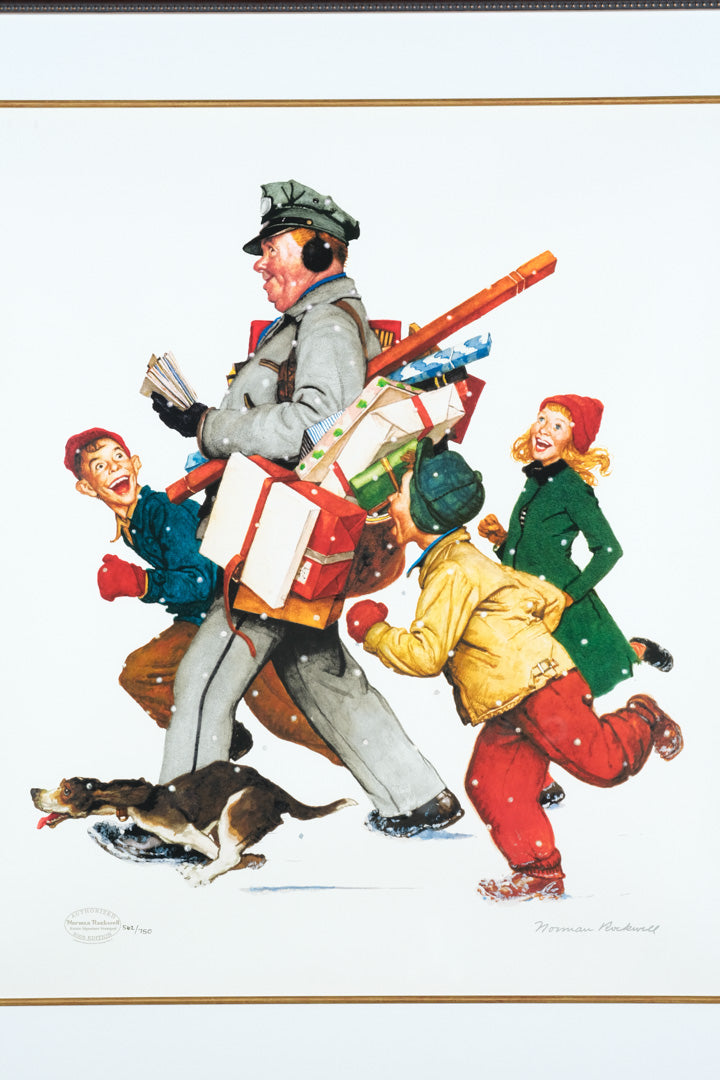 Norman Rockwell “Jolly Postman” Limited Edition Seriolithograph