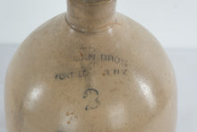Load image into Gallery viewer, Antique Z N Bros Fort Edward NY Stoneware Jug 3 Gallon Syracuse Advertising