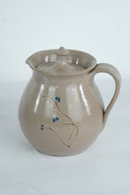 Load image into Gallery viewer, Jugtown Pottery Stoneware Pitcher and Mug Set with Cobalt Floral Motif