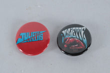 Load image into Gallery viewer, Set of 2 Juliette Lewis & The Licks Band Buttons β Vintage Rock Music Pinback Badges