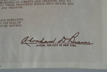Load image into Gallery viewer, July 4th in Old New York – Official 1976 Bicentennial Program Booklet – NYC Mayor Abraham Beame Proclamation & Event Schedule