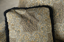 Load image into Gallery viewer, Swavelle Mill Creek Socotra Graystone Tiger Jacquard Upholstered Three-Seat Sofa