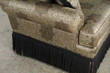 Load image into Gallery viewer, Swavelle Mill Creek Socotra Graystone Tiger Jacquard Upholstered Three-Seat Sofa
