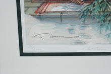 Load image into Gallery viewer, Just Believe by Trisha Romance – Limited Edition Signed & Numbered Print (70/2000) – 21.5" x 25" Framed Christmas Art
