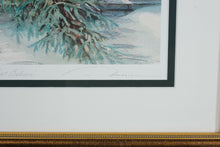 Load image into Gallery viewer, Just Believe by Trisha Romance – Limited Edition Signed & Numbered Print (70/2000) – 21.5" x 25" Framed Christmas Art