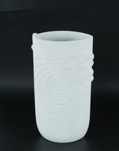 Load image into Gallery viewer, Kaiser 12" Tall Art Nouveau Style Bisque Floral Relief Vase