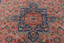 Load image into Gallery viewer, Vintage Karastan Medallion Serapi Wool Area Rug 88 x 12 USA Design 736