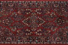 Load image into Gallery viewer, Karastan Red Sarouk Rug 2x4 Wool Oriental USA Floral Fringe