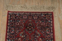 Load image into Gallery viewer, Karastan Red Sarouk Rug 2x4 Wool Oriental USA Floral Fringe