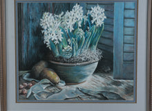 Load image into Gallery viewer, Kathye Mendes Original Pastel Still Life Floral Painting Framed 36.5 x 32.25
