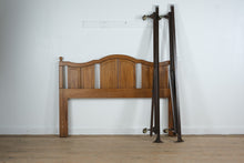 Load image into Gallery viewer, Kent Coffey Milano Mid-Century Queen Headboard with Metal Frame