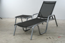 Load image into Gallery viewer, Kettler Aluminum Sling Chaise Lounge Chair and Ottoman Patio Set