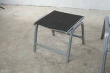 Load image into Gallery viewer, Kettler Aluminum Sling Chaise Lounge Chair and Ottoman Patio Set