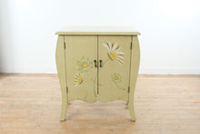 Load image into Gallery viewer, Heather Ann Creations Hand Painted Floral Cabinet Bombe Accent Storage 26 Inch