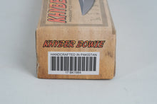 Load image into Gallery viewer, Khyber Bowie Handcrafted Knife with Leather Sheath – 17" Overall Length