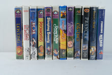Load image into Gallery viewer, Disney Family Movies VHS Lot 12 Tapes Lion King Beauty Beast Nemo Pocahontas