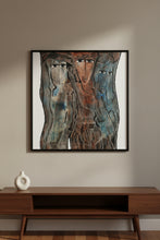 Load image into Gallery viewer, Harold C Kimball Original Oil Painting Three Figures Guitar 1995 Provenance