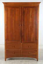 Load image into Gallery viewer, Kincaid Solid Wood Armoire Wardrobe Cabinet with Drawers