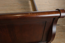 Load image into Gallery viewer, King Size Cherry Finish Sleigh Bed Frame in Traditional Style