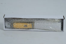 Load image into Gallery viewer, Kissing Crane KC5084 Fixed Blade Knife – Yellow Handle, Stainless, Sheath & Box