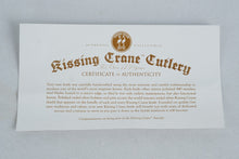 Load image into Gallery viewer, Kissing Crane KC5084 Fixed Blade Knife – Yellow Handle, Stainless, Sheath & Box