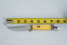 Load image into Gallery viewer, Kissing Crane KC5084 Fixed Blade Knife – Yellow Handle, Stainless, Sheath & Box