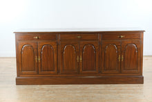 Load image into Gallery viewer, Extra-Long Kittinger Solid Mahogany Buffet / Credenza with Raised Panel Doors