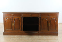 Load image into Gallery viewer, Extra-Long Kittinger Solid Mahogany Buffet / Credenza with Raised Panel Doors
