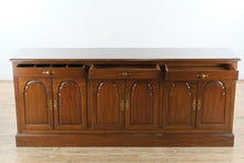 Load image into Gallery viewer, Extra-Long Kittinger Solid Mahogany Buffet / Credenza with Raised Panel Doors