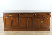 Load image into Gallery viewer, Extra-Long Kittinger Solid Mahogany Buffet / Credenza with Raised Panel Doors