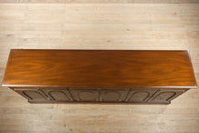 Load image into Gallery viewer, Extra-Long Kittinger Solid Mahogany Buffet / Credenza with Raised Panel Doors