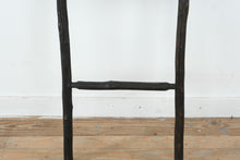 Load image into Gallery viewer, Rustic Blackened Twig Blanket Ladder Primitive Folk Art Wood Display Rack