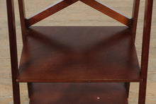 Load image into Gallery viewer, Ladder-Style Wooden Shelf with X-Back Design