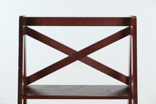 Load image into Gallery viewer, Ladder-Style Wooden Shelf with X-Back Design